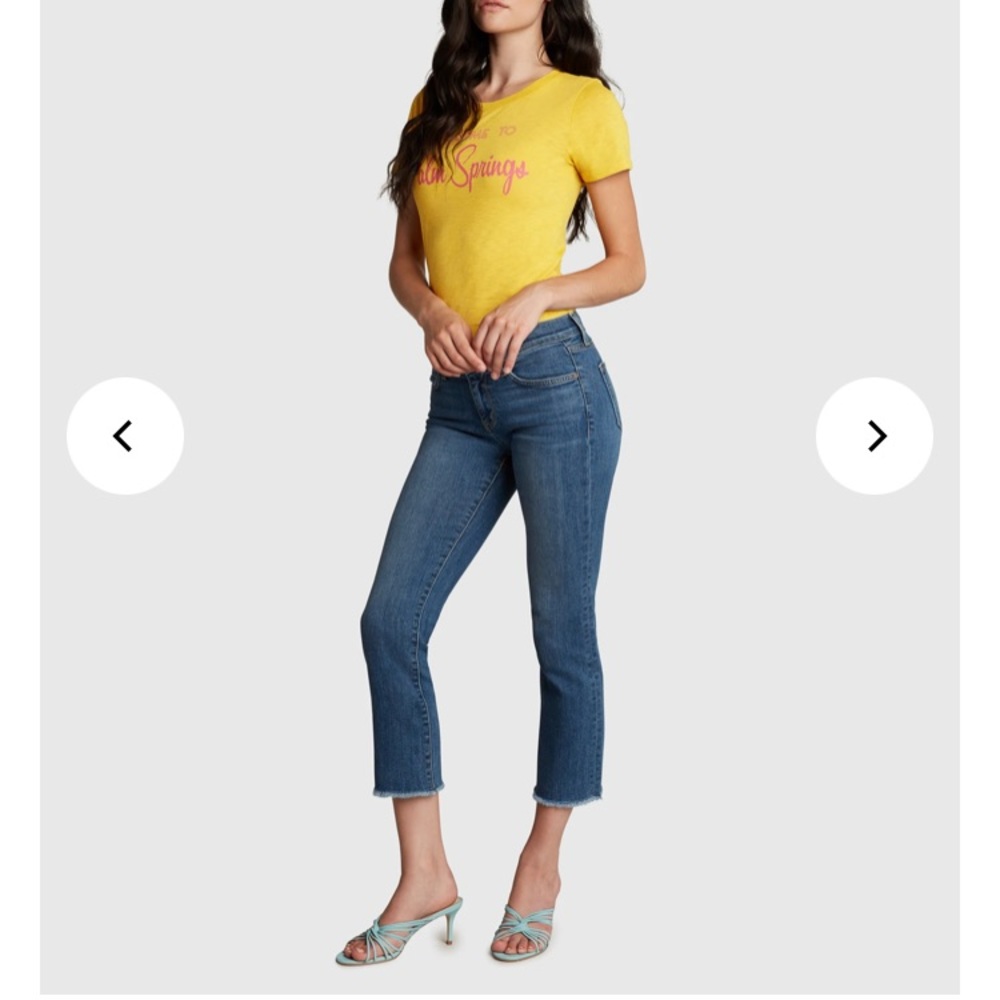Principle Denim Innovators “the Optimist” Crop Jeans in Sunnydaze